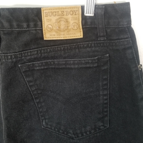 Vintage 90s Black Bugle Boy Jeans 36×29 Skate Goth Men - Picture 5 of 9